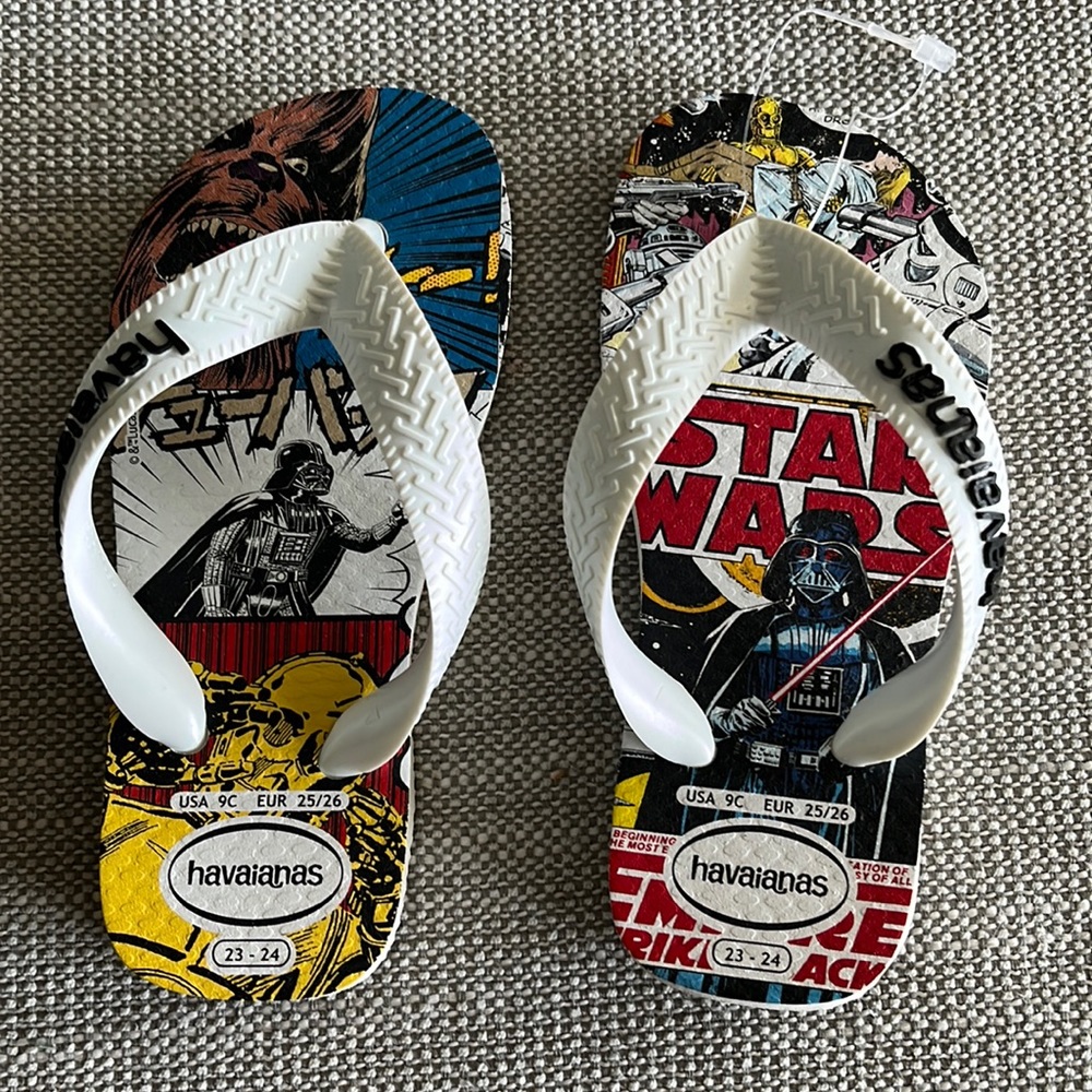 Havaianas Toddler Flip Flops Sandals Disney Star Wars Size 9C